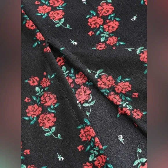 Cider NYAR'S FLORAL SWEETHEART SPLIT MIDI DRESS - Picture 10 of 16